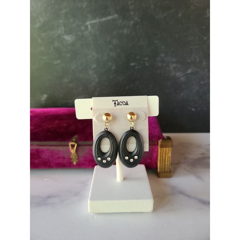 Vintage Tacoa Dangling Pierced Earrings NWT